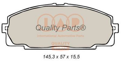 70417064 IAP QUALITY PARTS Комплект тормозных колодок, дисковый тормоз