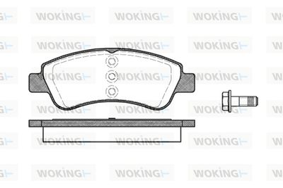 P940320 WOKING Комплект тормозных колодок, дисковый тормоз