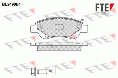 BL2490B1 FTE Комплект тормозных колодок, дисковый тормоз