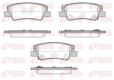 195602 REMSA Комплект тормозных колодок, дисковый тормоз