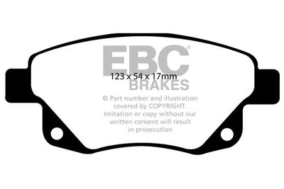 DP1918 EBC Brakes Комплект тормозных колодок, дисковый тормоз