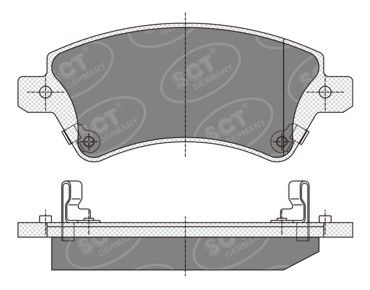 SP351PR SCT - MANNOL Комплект тормозных колодок, дисковый тормоз