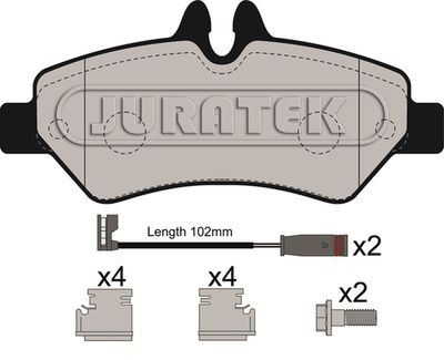 JCP116 JURATEK Комплект тормозных колодок, дисковый тормоз