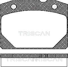 811070800 TRISCAN Комплект тормозных колодок, дисковый тормоз