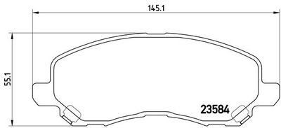 P54030 BREMBO Комплект тормозных колодок, дисковый тормоз