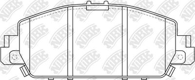 PN28005 NiBK Комплект тормозных колодок, дисковый тормоз