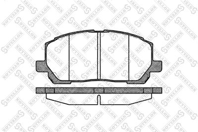 866000SX STELLOX Комплект тормозных колодок, дисковый тормоз