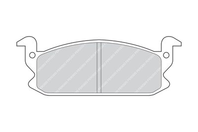 FDB407 FERODO Комплект тормозных колодок, дисковый тормоз