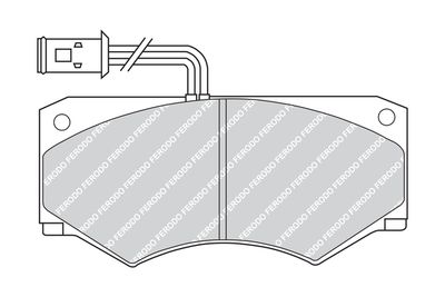 FVR516 FERODO Комплект тормозных колодок, дисковый тормоз