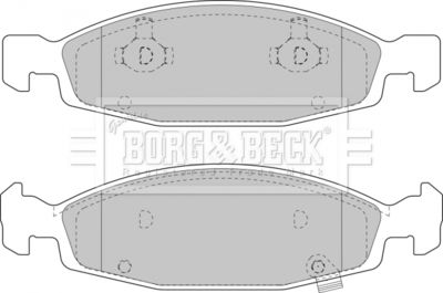 BBP1781 BORG & BECK Комплект тормозных колодок, дисковый тормоз