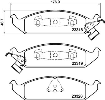 8DB355013281 HELLA PAGID Комплект тормозных колодок, дисковый тормоз