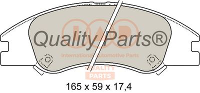 70421042 IAP QUALITY PARTS Комплект тормозных колодок, дисковый тормоз