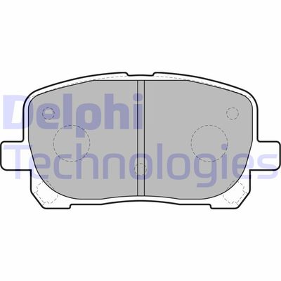 LP1711 DELPHI Комплект тормозных колодок, дисковый тормоз