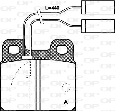 BPA000501 OPEN PARTS Комплект тормозных колодок, дисковый тормоз