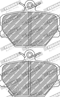 FDS1162 FERODO RACING Комплект тормозных колодок, дисковый тормоз