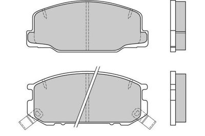 120537 E.T.F. Комплект тормозных колодок, дисковый тормоз
