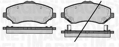 363916060211 MAGNETI MARELLI Комплект тормозных колодок, дисковый тормоз