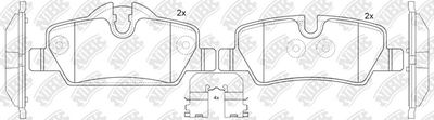 PN0720 NiBK Комплект тормозных колодок, дисковый тормоз