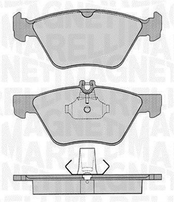 363916060315 MAGNETI MARELLI Комплект тормозных колодок, дисковый тормоз