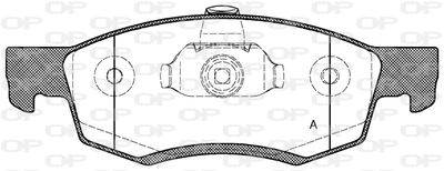 BPA017232 OPEN PARTS Комплект тормозных колодок, дисковый тормоз