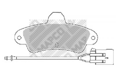 6392 MAPCO Комплект тормозных колодок, дисковый тормоз