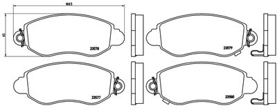 FK20287 KAISHIN Комплект тормозных колодок, дисковый тормоз