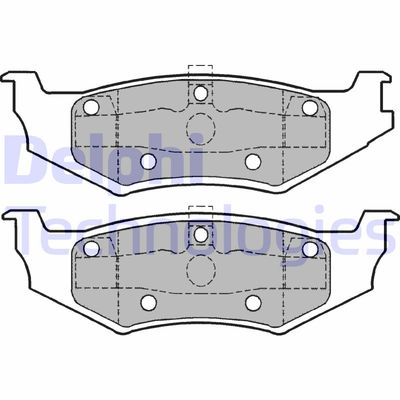 LP1162 DELPHI Комплект тормозных колодок, дисковый тормоз