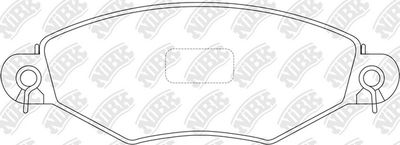 PN0178 NiBK Комплект тормозных колодок, дисковый тормоз