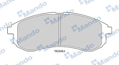 MBF015173 MANDO Комплект тормозных колодок, дисковый тормоз