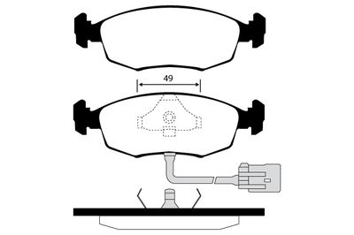 RA03182 RAICAM Комплект тормозных колодок, дисковый тормоз