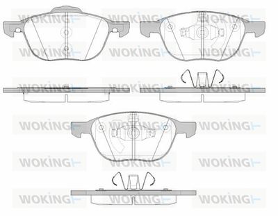 P1182315 WOKING Комплект тормозных колодок, дисковый тормоз