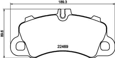 8DB355040761 HELLA Комплект тормозных колодок, дисковый тормоз