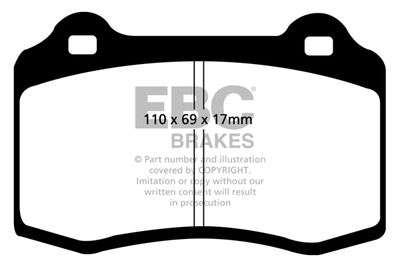 DP21031 EBC Brakes Комплект тормозных колодок, дисковый тормоз