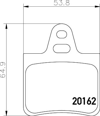 PCP1581 DON Комплект тормозных колодок, дисковый тормоз