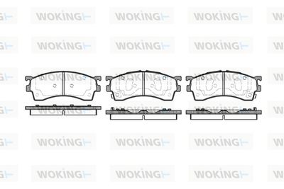 P515312 WOKING Комплект тормозных колодок, дисковый тормоз