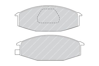 FVR369 FERODO Комплект тормозных колодок, дисковый тормоз