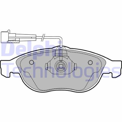 LP1404 DELPHI Комплект тормозных колодок, дисковый тормоз