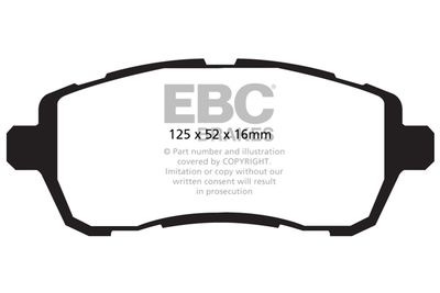 DP22002 EBC Brakes Комплект тормозных колодок, дисковый тормоз