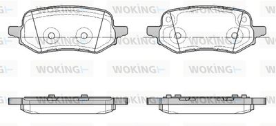 P1986300 WOKING Комплект тормозных колодок, дисковый тормоз