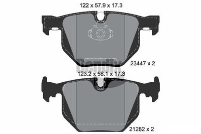 BPD1534 BENDIX Braking Комплект тормозных колодок, дисковый тормоз