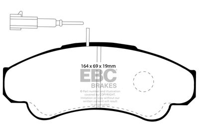 DP1379 EBC Brakes Комплект тормозных колодок, дисковый тормоз