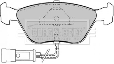 BBP1343 BORG & BECK Комплект тормозных колодок, дисковый тормоз