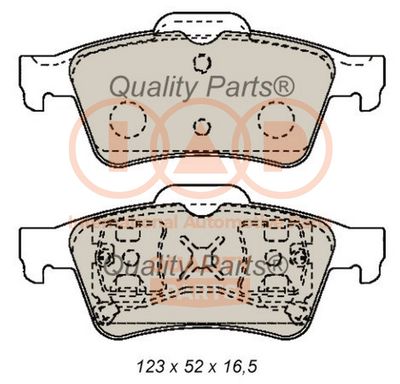 70413180 IAP QUALITY PARTS Комплект тормозных колодок, дисковый тормоз