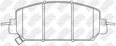 PN8818 NiBK Комплект тормозных колодок, дисковый тормоз