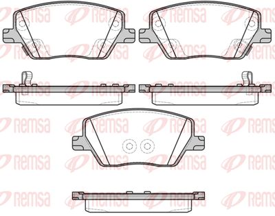 169502 REMSA Комплект тормозных колодок, дисковый тормоз