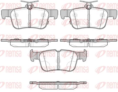 155112 REMSA Комплект тормозных колодок, дисковый тормоз