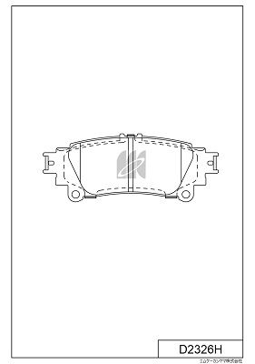 D2326H MK Kashiyama Комплект тормозных колодок, дисковый тормоз