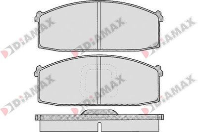 N09202 DIAMAX Комплект тормозных колодок, дисковый тормоз