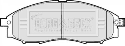 BBP1922 BORG & BECK Комплект тормозных колодок, дисковый тормоз