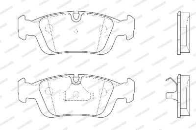 WBP21925A WAGNER Комплект тормозных колодок, дисковый тормоз